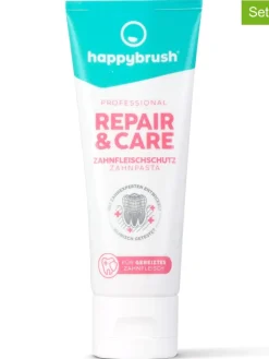 happybrush Zahn & Mundpflege<2er-Set: Zahnpasta "Repair&Care" - 2x 75 ml