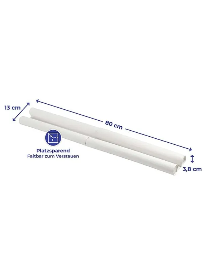 Wenko Weitere Haushaltshelfer<2er-Set: Zugluft-Stopper in Weiß - (B)80 x (H)13 cm