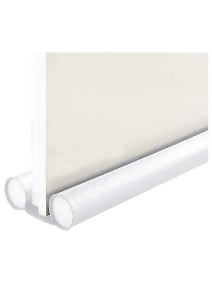 Wenko Weitere Haushaltshelfer<2er-Set: Zugluft-Stopper in Weiß - (B)80 x (H)13 cm