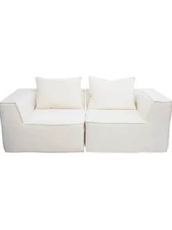 MCW Möbel-Sets<2er-Sofa O54, Creme