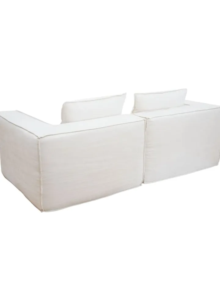 MCW Möbel-Sets<2er-Sofa O54, Creme