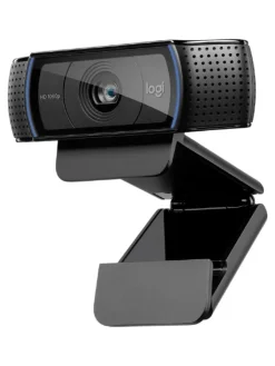Logitech Foto & Video<Erstklassige Webcam C920 mit 1080p Full-HD - gestochen in Schwarz