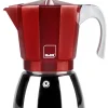 Ibili Küchenelektronik<Espressokocher ''Elba'' in Rot/ Silber - 600 ml
