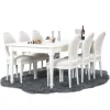 ebuy24 Möbel-Sets<Essgruppe Amaretta (7-teilig) Weiß/Beige 180 x 100 cm