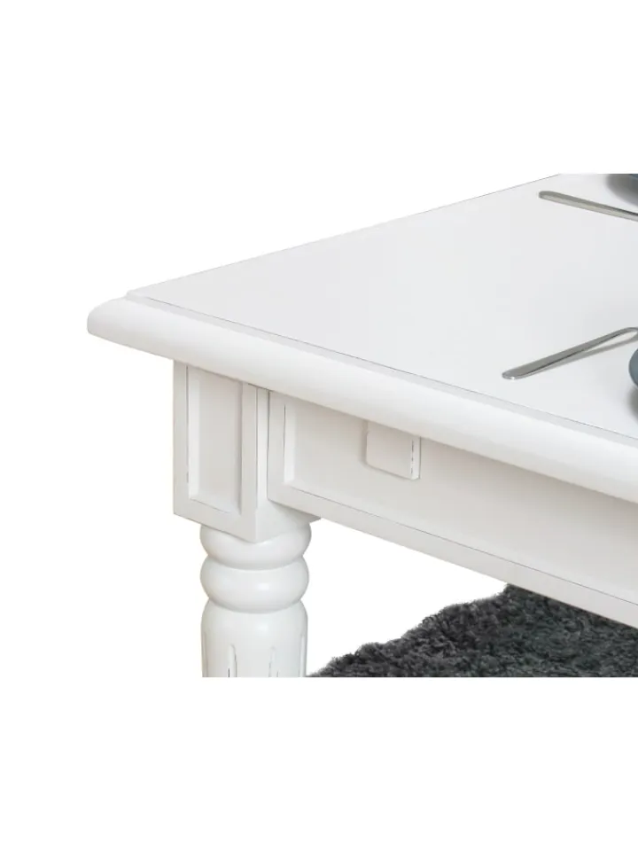 ebuy24 Möbel-Sets<Essgruppe Amaretta (7-teilig) Weiß/Beige 180 x 100 cm