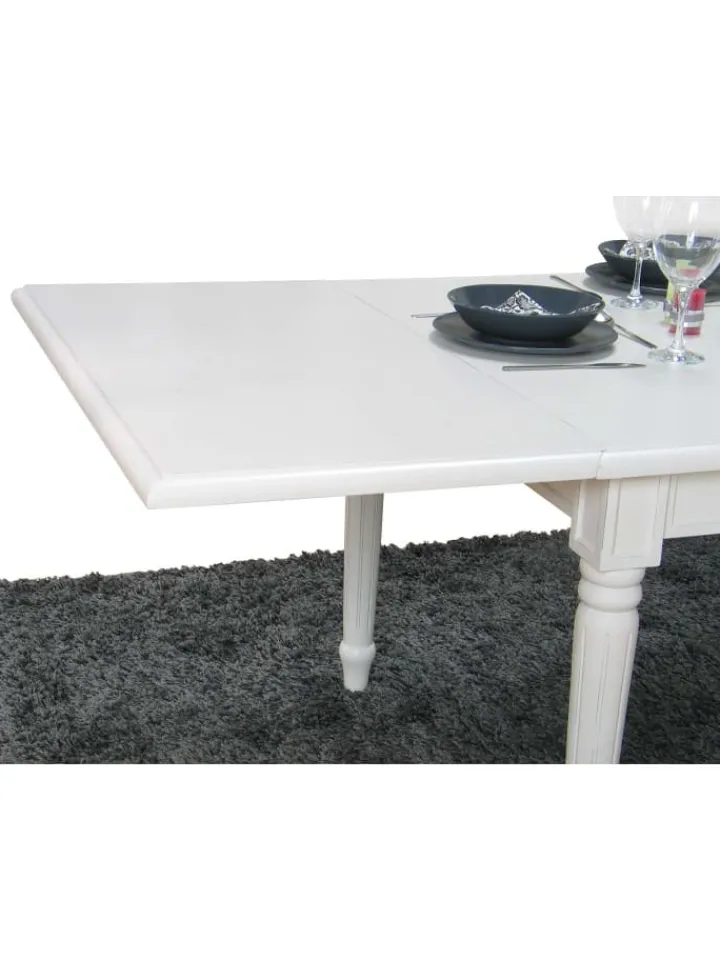 ebuy24 Möbel-Sets<Essgruppe Amaretta (7-teilig) Weiß/Beige 180 x 100 cm
