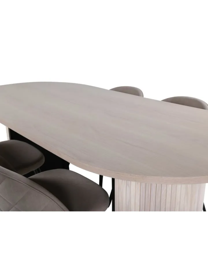 ebuy24 Möbel-Sets<Essgruppe Bianca 1 (5-teilig) Beige 90 x 200 cm