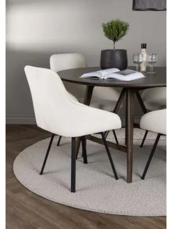 ebuy24 Möbel-Sets<Essgruppe Kaseindon 5 (5-teilig) Braun 100 x 100 cm