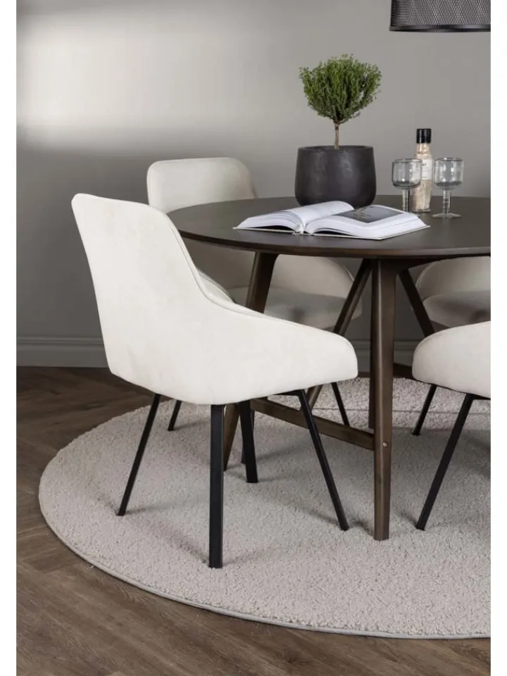ebuy24 Möbel-Sets<Essgruppe Kaseindon 5 (5-teilig) Braun 100 x 100 cm