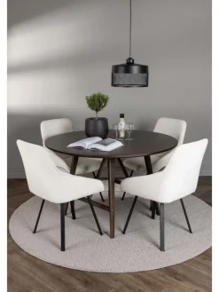 ebuy24 Möbel-Sets<Essgruppe Kaseindon 5 (5-teilig) Braun 100 x 100 cm