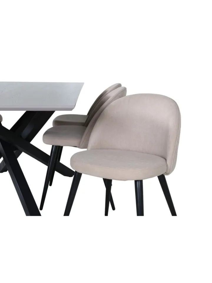 ebuy24 Möbel-Sets<Essgruppe Piazza 20 (7-teilig) Beige 90 x 180 cm