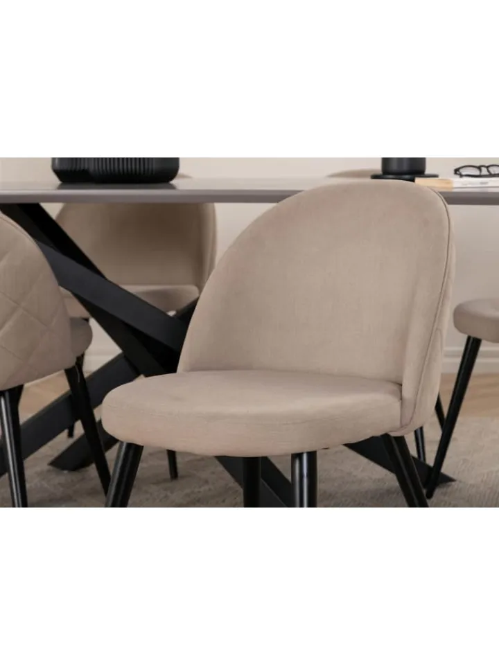ebuy24 Möbel-Sets<Essgruppe Piazza 20 (7-teilig) Beige 90 x 180 cm