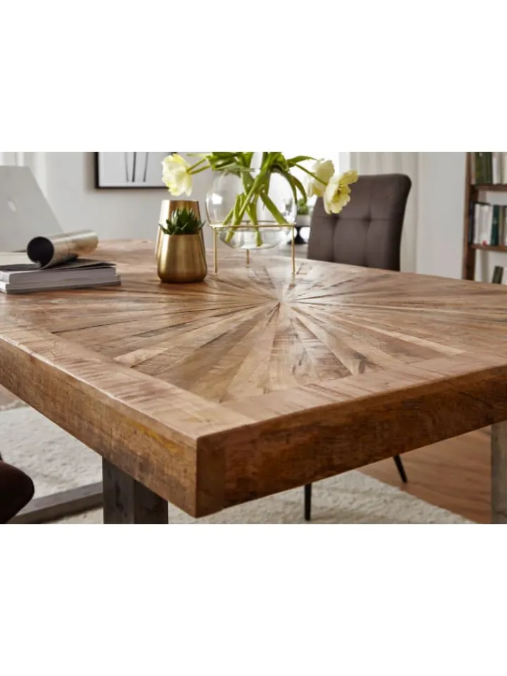 KADIMA DESIGN Tische<Esstisch Mango Massivholz Esszimmertisch 180x76,5x90, Küchentisch