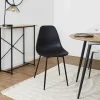 Rétro Chic Sitzmöbel<Esszimmerstuhl ''Gustav'' in Schwarz - (B)50,7 x (H)84,8 x (T)45,5 cm