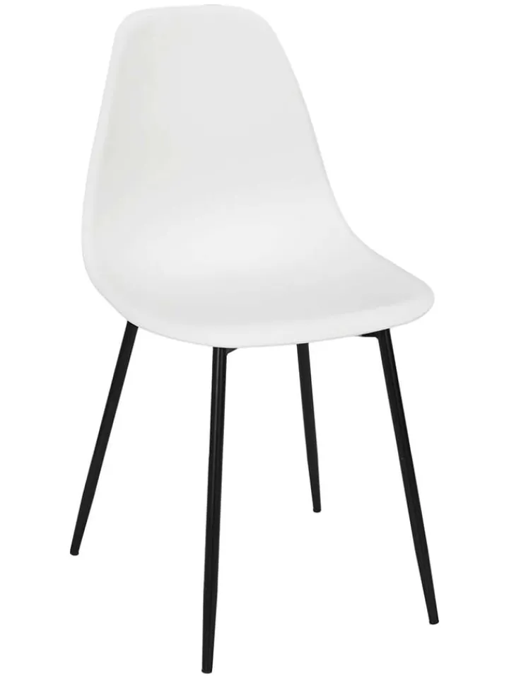THE HOME DECO FACTORY Sitzmöbel<Esszimmerstuhl in Weiß - (B)50,7 x (H)84,8 x (T)45,5 cm