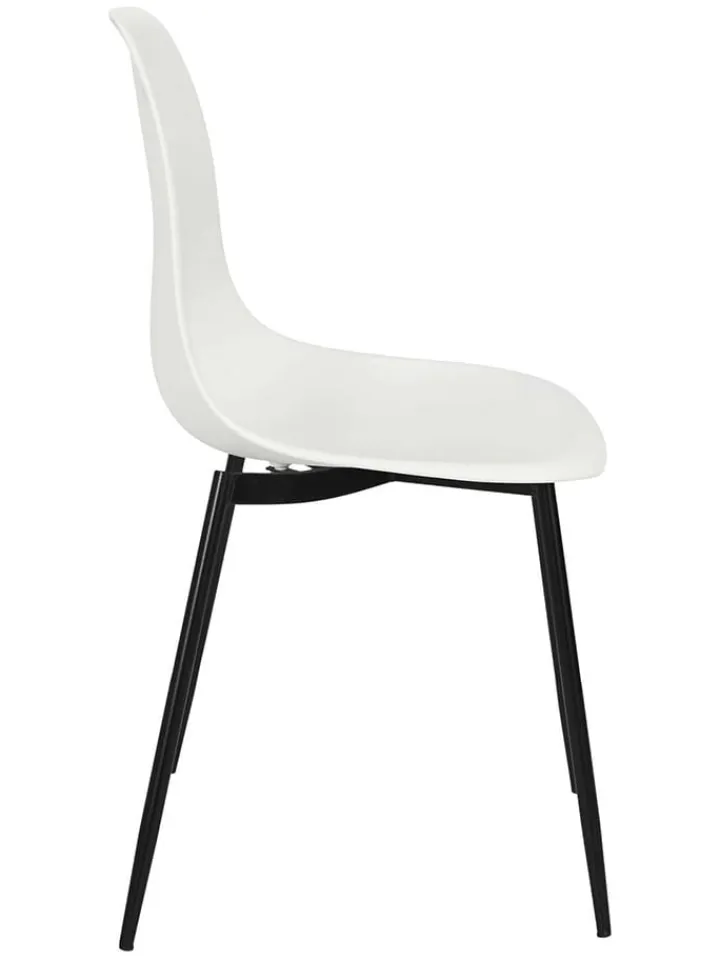 THE HOME DECO FACTORY Sitzmöbel<Esszimmerstuhl in Weiß - (B)50,7 x (H)84,8 x (T)45,5 cm