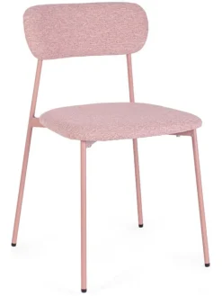 Bizzotto Sitzmöbel<Esszimmerstuhl ''Inka'' in Rosa - (B)45 x (H)78 x (T)49 cm