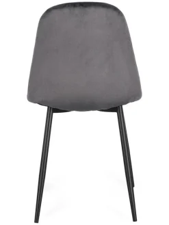 Bizzotto Sitzmöbel<Esszimmerstuhl ''New Irelia'' in Grau - (B)44 x (H)84 x (T)53 cm