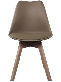 Ethnical Life Sitzmöbel<Esszimmerstuhl "Scandinave" in Taupe - (B)46 x (H)86,5 x (T)52 cm