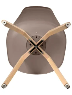 Ethnical Life Sitzmöbel<Esszimmerstuhl "Scandinave" in Taupe - (B)46 x (H)86,5 x (T)52 cm