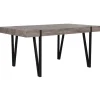 Beliani Tische<Esszimmertisch ADENA in Braun/Schwarz - (W) 90 x (H) 75 x (L) 150 cm