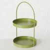 Boltze Aufbewahren & Servieren<Etagere "Joko" in Grün - (H)45 cm