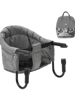 fillikid Babymöbel<Faltbarer Tischsitz inkl. Tasche - Melange in grau