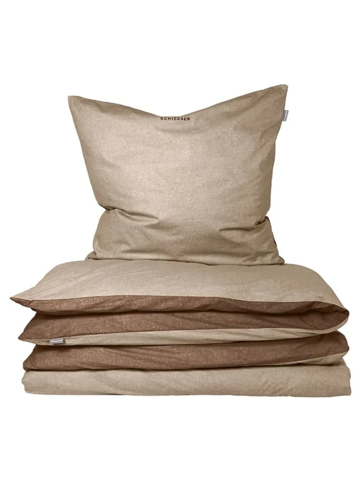 Schiesser Bettwäsche & Bettwaren<Feinbiber-Bettwäsche-Set in Beige