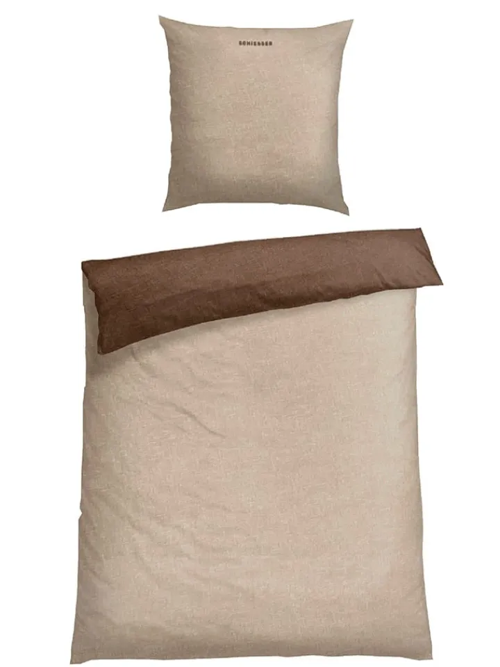 Schiesser Bettwäsche & Bettwaren<Feinbiber-Bettwäsche-Set in Beige