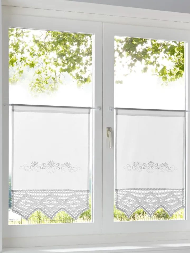 Heine Gardinen, Jalousien & Rollos<Fensterbehang in weiß