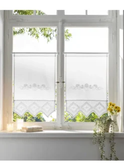 Heine Gardinen, Jalousien & Rollos<Fensterbehang in weiß