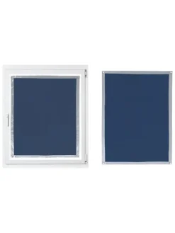 Wenko Gardinen, Jalousien & Rollos<Fenster-Sonnenschutz in Blau/ Silber - (L)92 x (B)59 cm