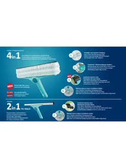 Leifheit Putz- & Waschutensilien<Fensterwischer "W&F Cleaner L" in Türkis
