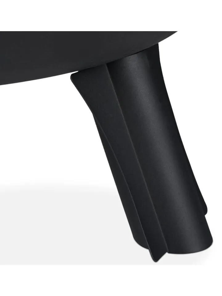 relaxdays Grillen<Feuerschale in Schwarz - (H)60 x Ø 60 cm
