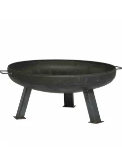Siena Garden Grillen<Feuerschale XXL mit Handgriffen, Ø 55 cm in Anthrazit in Anthrazit