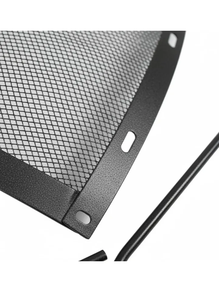 relaxdays Grillen<Feuerschalen-Funkenschutz in Schwarz - Ø 50 cm