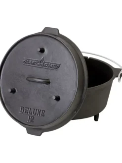 Camp Chef Grillen<Feuertopf Gusseisen DELUXE 12" in schwarz