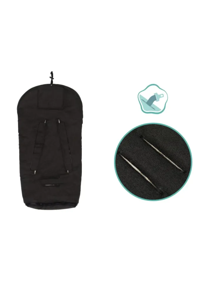 Kinderhaus Blaubär Lammfelle & Co<Fillikid Winterfußsack Pamir TOP in Ebenholz