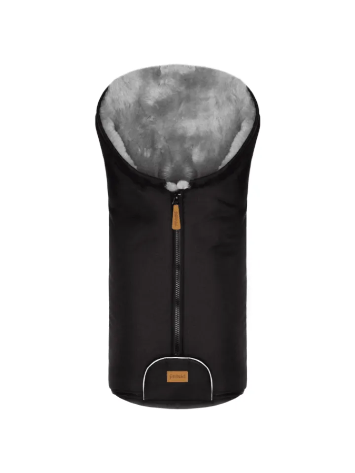 Kinderhaus Blaubär Lammfelle & Co<Fillikid Winterfußsack Pamir TOP in Schwarz-Grau