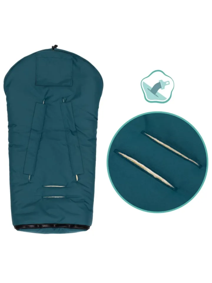 Kinderhaus Blaubär Lammfelle & Co<Fillikid Winterfußsack Pamir TOP in Petrol