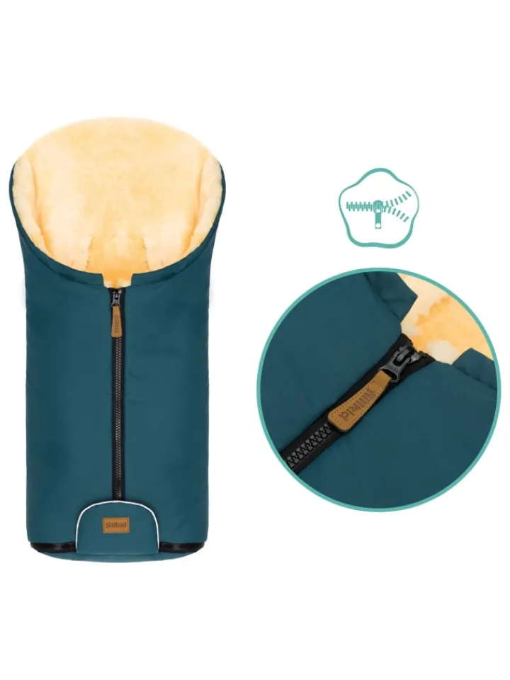 Kinderhaus Blaubär Lammfelle & Co<Fillikid Winterfußsack Pamir TOP in Petrol