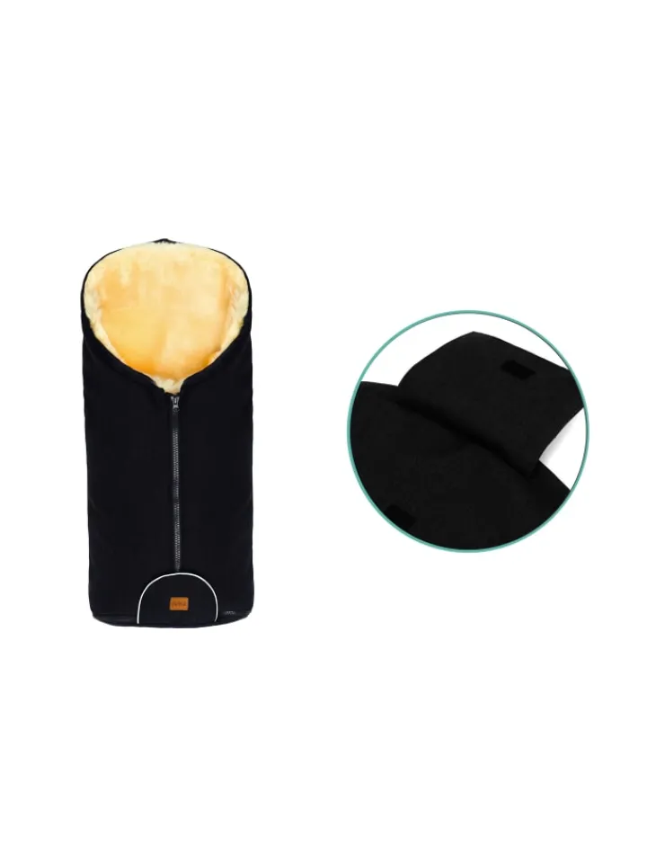 Kinderhaus Blaubär Lammfelle & Co<Fillikid Winterfußsack Pamir TOP in Schwarz