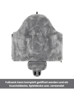 Kinderhaus Blaubär Lammfelle & Co<Fillikid Winterfußsack Pamir TOP in Hellgrau-Grau