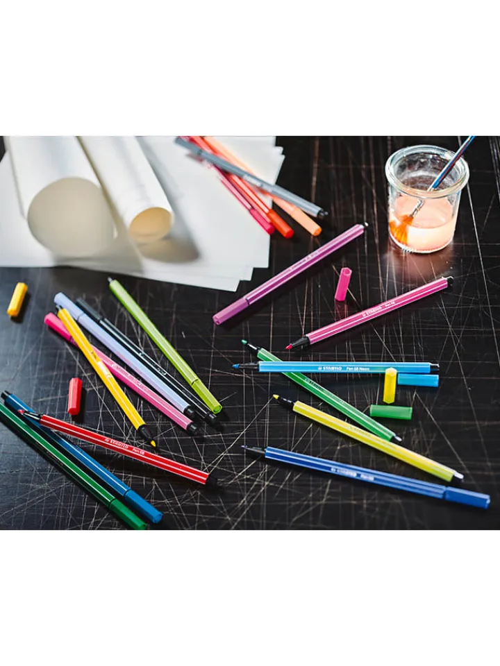 STABILO Büro- & Schulbedarf<Filzschreiber "Pen 68 Arty" - 24 Stück