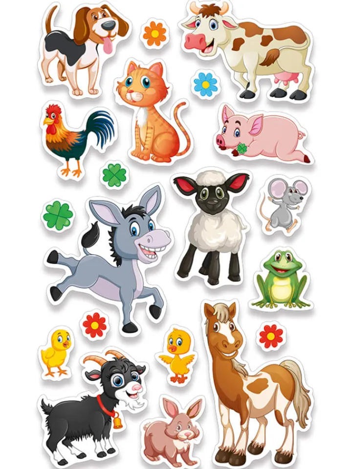 URSUS Kreativbedarf & Do-It-Yourself<Filz-Sticker "Farm"