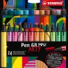 STABILO Büro- & Schulbedarf<Filzstifte ''Pen 68 MAX ARTY" - 24 Stück