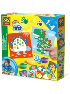 SES Kreativbedarf & Do-It-Yourself<Fingerfarben "My first - Fingerabdruck Dinos" - ab 12 Monaten