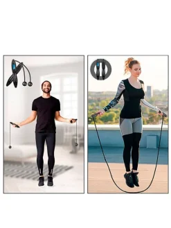 DAM Pflege & Gesundheit<Fitness-Springseil in Schwarz