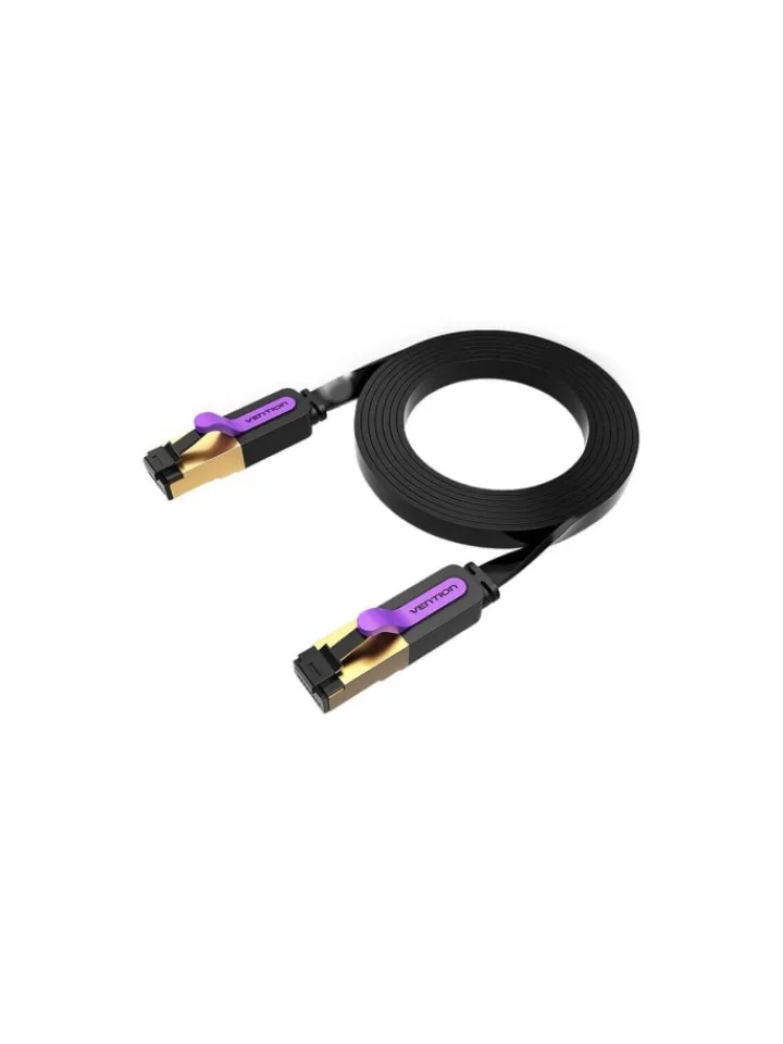 Wisam® Tablets, Konsolen & Elektronisches Spielzeug<Flaches Netzwerkkabel UTP CAT7 RJ45 Ethernet 10Gbps 15m schwarz