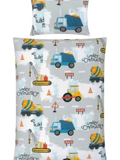 REDBEST Kindermöbel<Flanell Kinder-Bettwäsche in grau